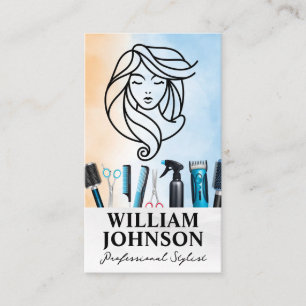 Beauty Hair Logo Haarverzorgingstools Visitekaartje