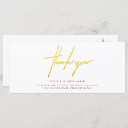 Beauty Hair & Make-up Bedankt Cadeaubon (Voorkant / Achterkant)