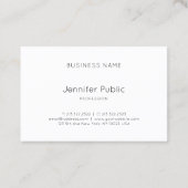 Beauty Hair Salon Handgeschreven Script Cosmetolog Visitekaartje (Achterkant)