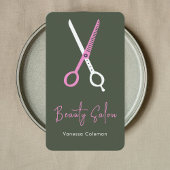 Beauty Hair Salon Roze Bos Groen Visitekaartje