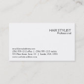 Beauty Hair Schaar Salon Logo | Stylist Tools Visitekaartje (Achterkant)