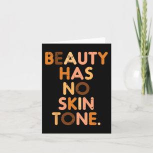 Beauty heeft geen zwarte huidskleur Melanin Afri Kaart