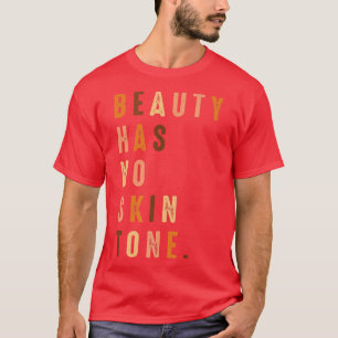Beauty heeft geen zwarte mantel met een zwarte hui t-shirt