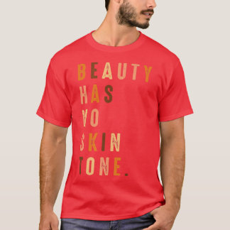 Beauty heeft geen zwarte mantel met een zwarte hui t-shirt