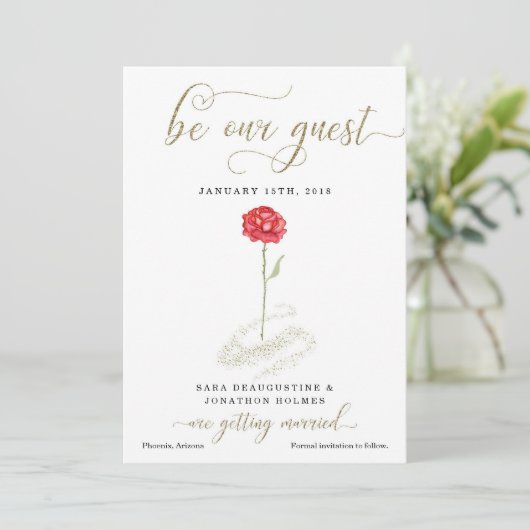 Beauty & het Beest sparen de Aankondiging van de D (Staand voorkant)