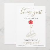 Beauty & het Beest sparen de Aankondiging van de D (Voorkant / Achterkant)