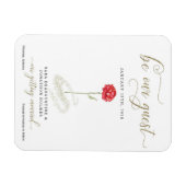 Beauty & het Beest sparen de Mededeling van de Dat Magneet (Horizontaal)