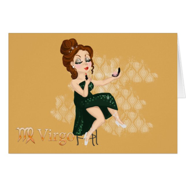 Beauty horoscope Virgo Zodiac-teken (Voorkant Horizontaal)