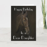 "BEAUTY" HORSE DAUGHTER WENSKAART KAART<br><div class="desc">KAN WORDEN GEPERSONALISEERD.</div>