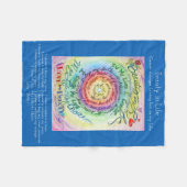 Beauty in Life Cancer Poem Chemo Fleece Blanket (Voorkant (Horizontaal))