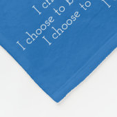 Beauty in Life Cancer Poem Chemo Fleece Blanket (Hoek)