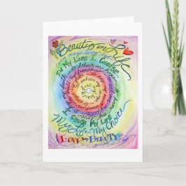 Beauty in Life Rond Rainbow-kaart Kaart