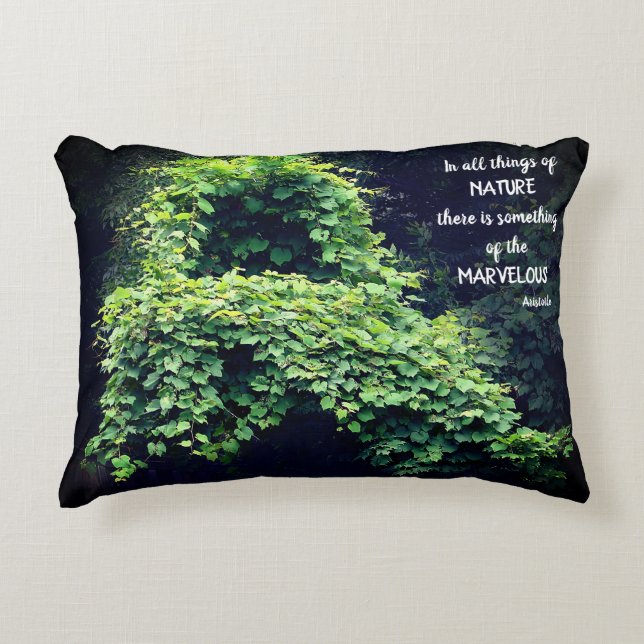 Beauty In Nature Vines Inspirational Quote  Accent Kussen (Voorkant)