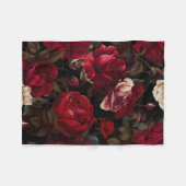 Beauty in Pain: Roos Pattern Fleece Deken (Voorkant (Horizontaal))