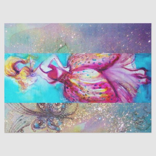 BEAUTY IN PINKDRESS/Magic Butterfly Plant Tissuepapier (Voorkant)