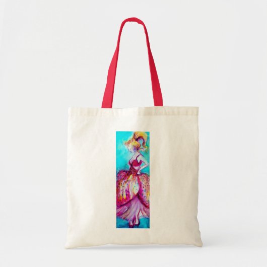 BEAUTY IN PINKDRESS TOTE BAG (Voorkant)