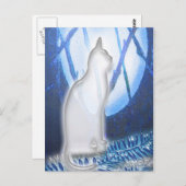 Beauty in White Briefkaart (Voorkant / Achterkant)