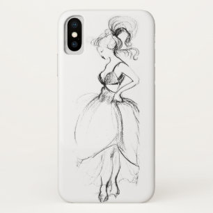 BEAUTY IN WITTE DRESS iPhone X HOESJE