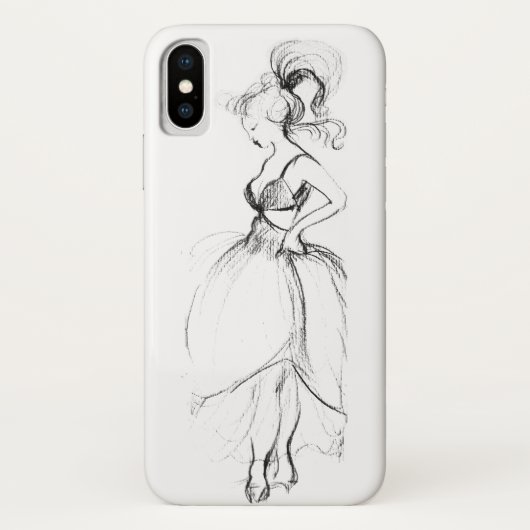 BEAUTY IN WITTE DRESS Case-Mate iPhone CASE (Achterkant)
