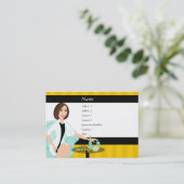 Beauty is Golden Visitekaartje (Staand voorkant)