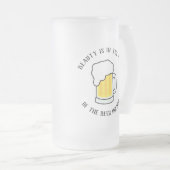 "Beauty is in het oog van de bierhouder" Matglas Bierpul (Voorkant rechts)