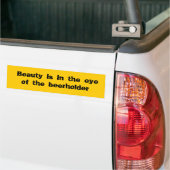 Beauty is in het oog van de boer bumpersticker (Op Truck)