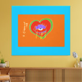 Beauty Is In the Eye of the Heart  Canvas Afdruk (Insitu (Woonkamer))