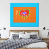 Beauty Is In the Eye of the Heart  Canvas Afdruk (Insitu (Slaapkamer))