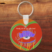 Beauty Is In the Eye of the Heart Keychain (Achterkant)