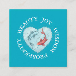 Beauty , Joy, Wisdom Prosperity Koi  Informatiekaartje