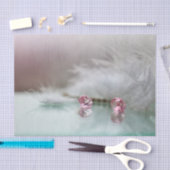 beauty, juwelen, feather grey roze blauwgroen tissuepapier (Craft)