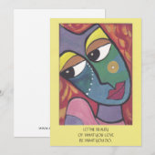 "Beauty" Kaart voor gedistilleerde drank (Voorkant / Achterkant)