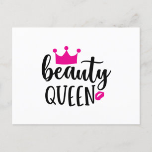 Beauty koningin briefkaart