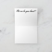 Beauty Laat me je beest zijn... valentijn kaart (Binnen)