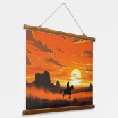 Beauty landscape western style hangend wandkleed (Gebogen)