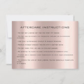 Beauty Lash Extension Natercare Instruction Spark Kaart (Achterkant)