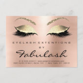 Beauty Lashes Extension Aftercare Instruction Roos Informatiekaartje (Voorkant)