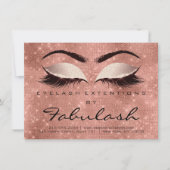 Beauty Lashes Extension Aftercare Instruction Roos Kaart (Voorkant)