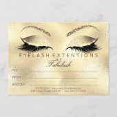 Beauty Lashes Extension Makeup Certificate Gift (Voorkant)