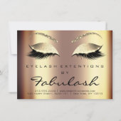 Beauty Lashes Extension Natercare Instruction Gold Kaart (Voorkant)