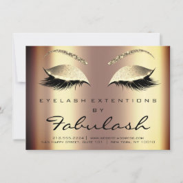 Beauty Lashes Extension Natercare Instruction Gold Kaart