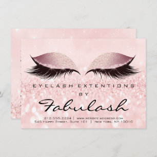 Beauty Lashes Extension Natercare Instruction Roze Kaart
