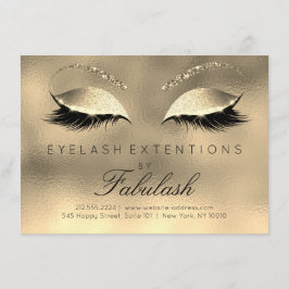 Beauty Lashes Extension Salon Aftercare Gold Glam