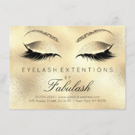 Beauty Lashes Extension Salon Aftercare Gold Glitt