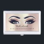 Beauty Lashes Makeup roze Rose Blush microblading Visitekaarthouder<br><div class="desc">florenceK luxe collectie voor schoonheidssalon</div>