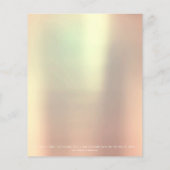 Beauty Lashes Makeup Stylist Eyebrows Gold Roos1 Flyer (Achterkant)