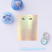 Beauty Lashes Makeup Stylist Eyebrows Gold Roos1 Flyer (Enkel)