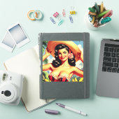 Beauty  Latina Pin-up Sticker (iPad Cover)