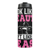 Beauty Lift als een beest Thermosbeker (Voorkant)