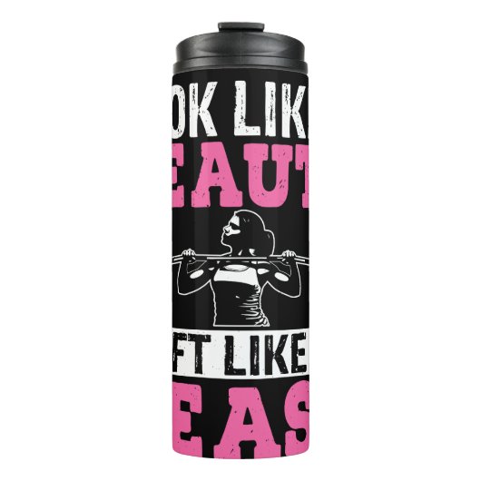 Beauty Lift als een beest Thermosbeker (Voorkant)